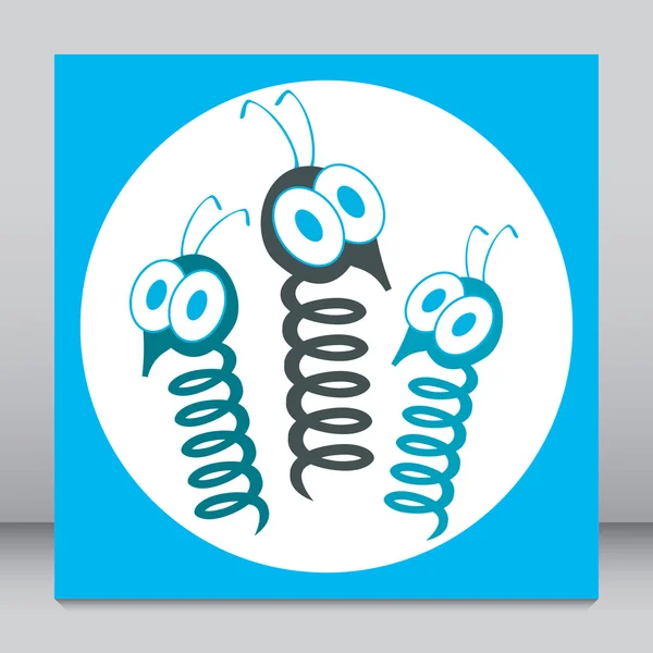 Spring bugs design vector. — Stock Vector