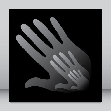 Aile destek ve sevgi vektör.