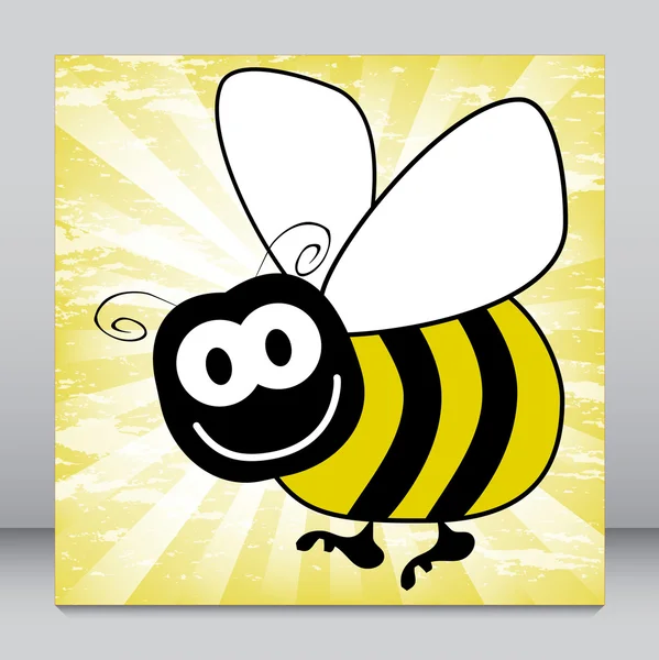 Leuke bumble bee vector. — Stockvector