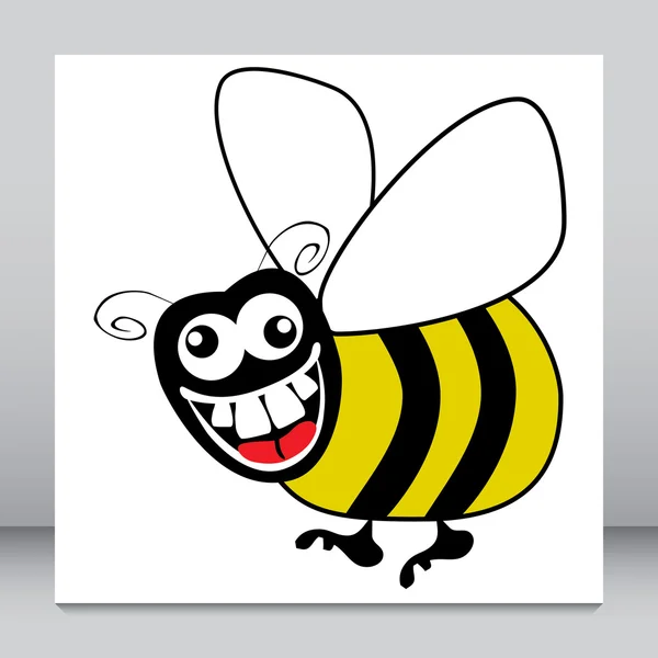 Leuke bumble bee vector. — Stockvector