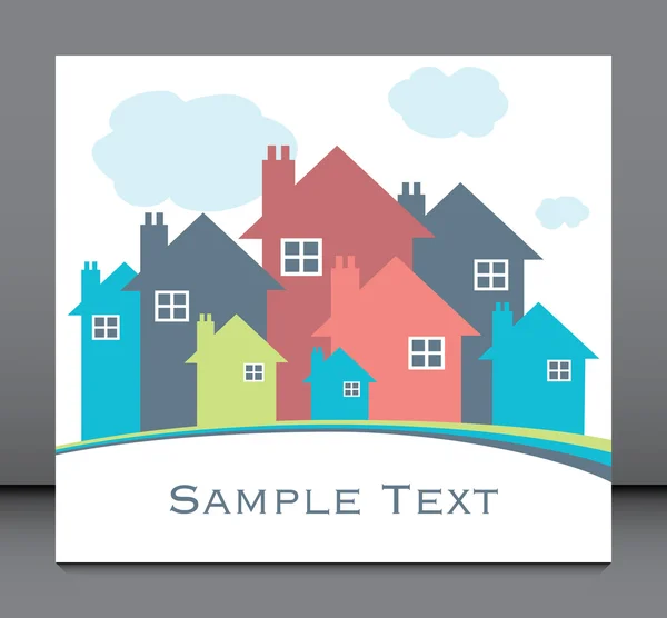 House or real estate illustration. — Stock Vector