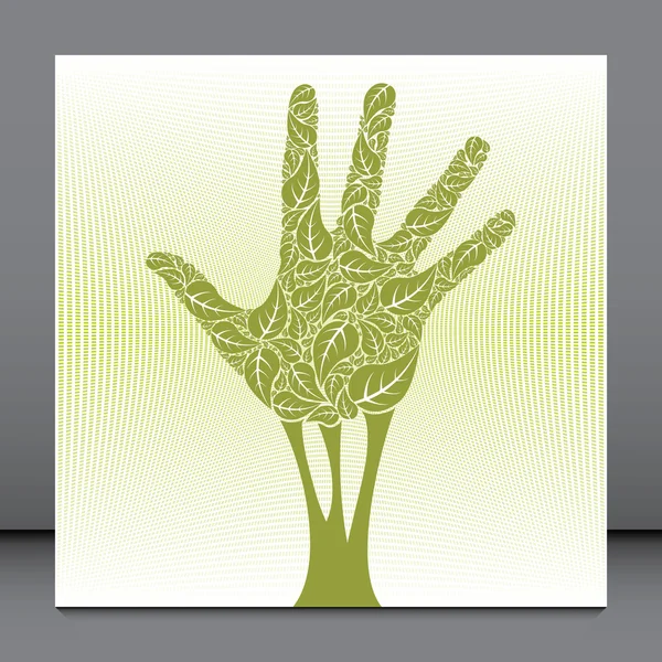 Hand tree. — Stock Vector