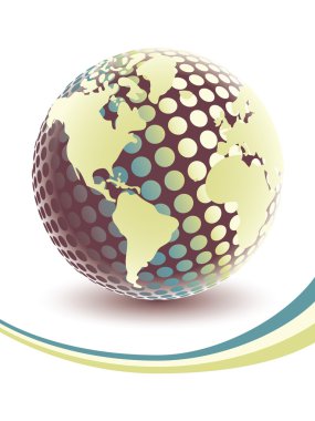 Dijital dünya haritası.