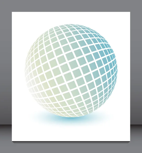 Colorful globe design with copy space vector. — Stock Vector