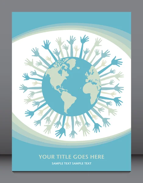 Of the world design with copy space. — Stock Vector