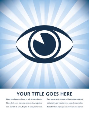 parlak göz sunburst tasarım.