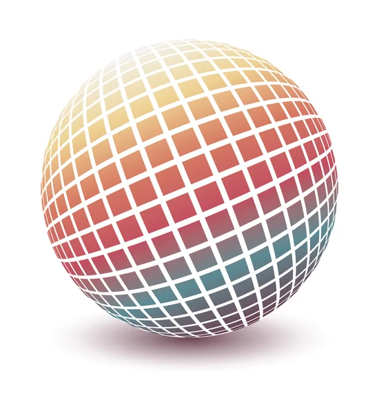Projeto colorido do globo — Vetor de Stock