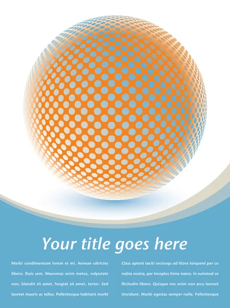 Färgglada globe design med kopia utrymme — Stock vektor