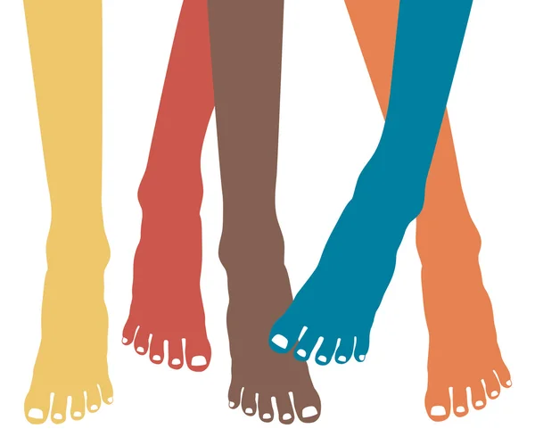 Vecteur pieds sains — Image vectorielle