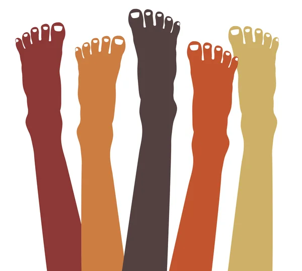 Vecteur pieds sains — Image vectorielle