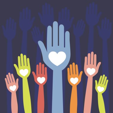 renkli loving tasarım eller