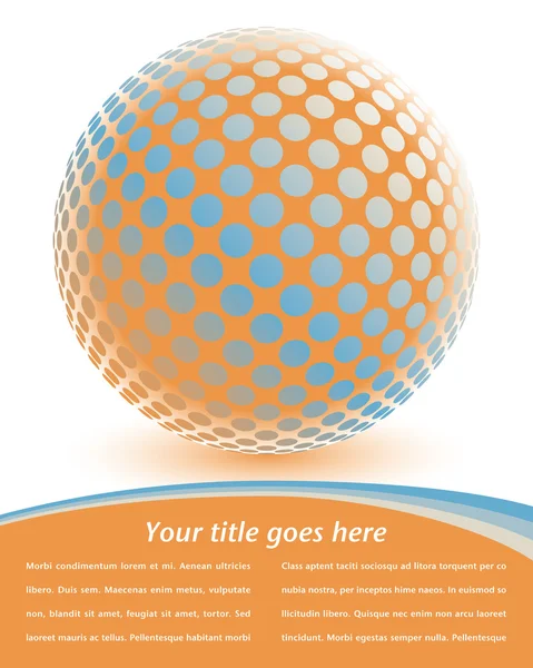Diseño colorido globo digital — Vector de stock