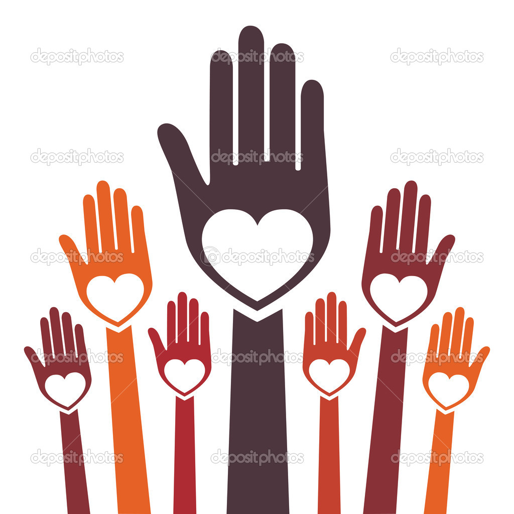 Colourful loving hands design Stock Vector Image by ©aquasip 27197667