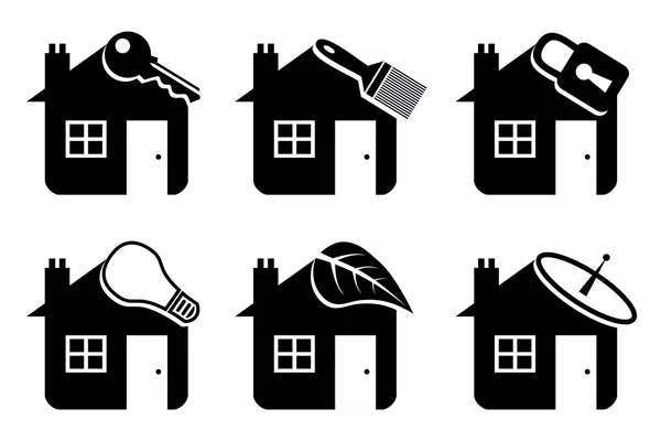 House or real estate illustration — Stock Vector
