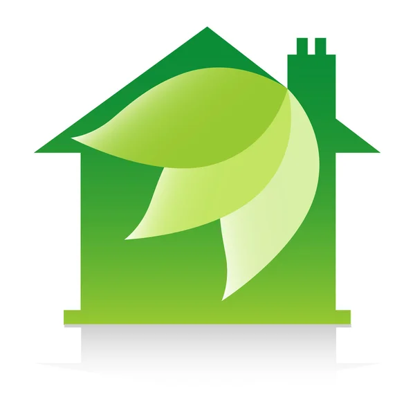 Eco friendly dům design — Stockový vektor