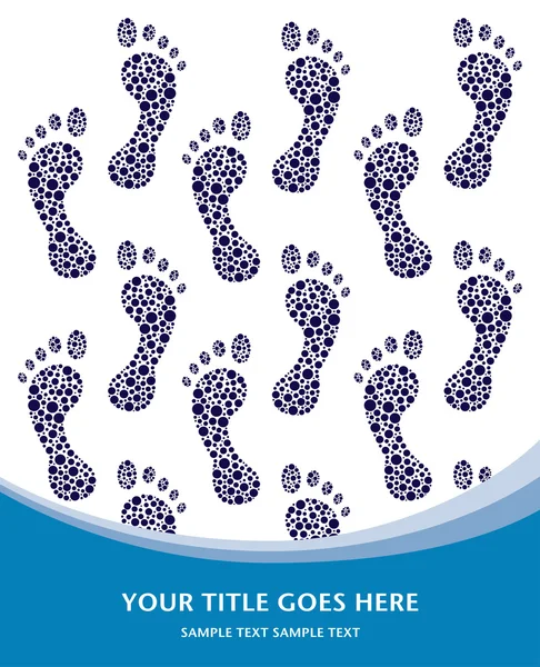 Footprint design — Stock Vector
