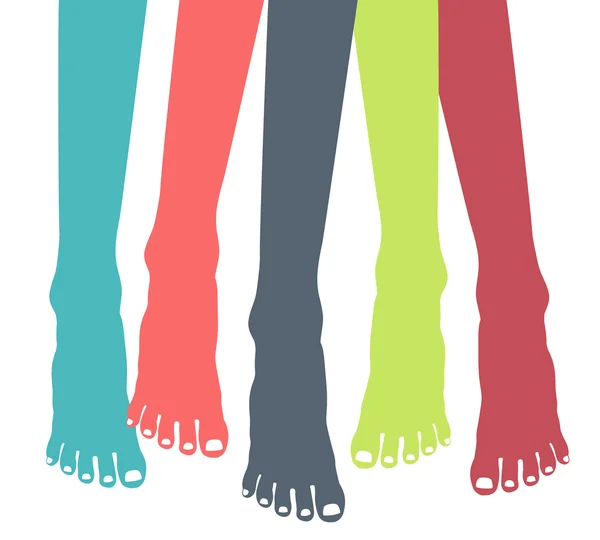 Friska fötter — Stock vektor