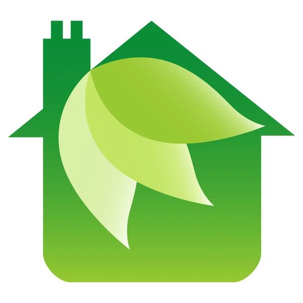 Eco friendly dům design. — Stockový vektor