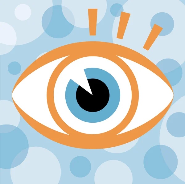 Diseño llamativo del ojo — Vector de stock