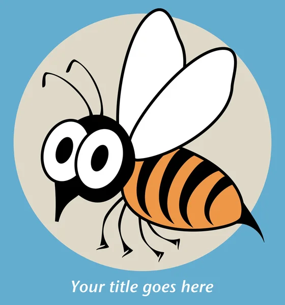 Διασκέδαση bumble μέλισσα διάνυσμα. — Διανυσματικό Αρχείο