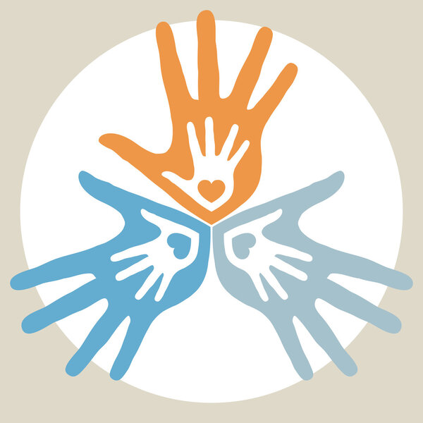 Family support and love design.