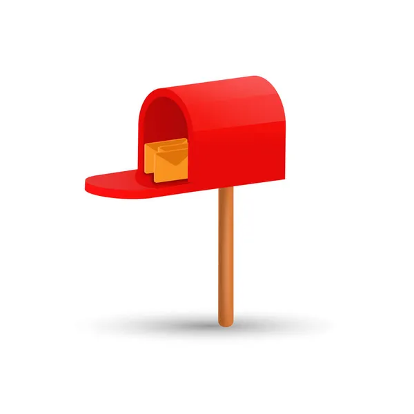 Logo Post Box Mail Box Icon Design Vector Illustration — Stock Vector