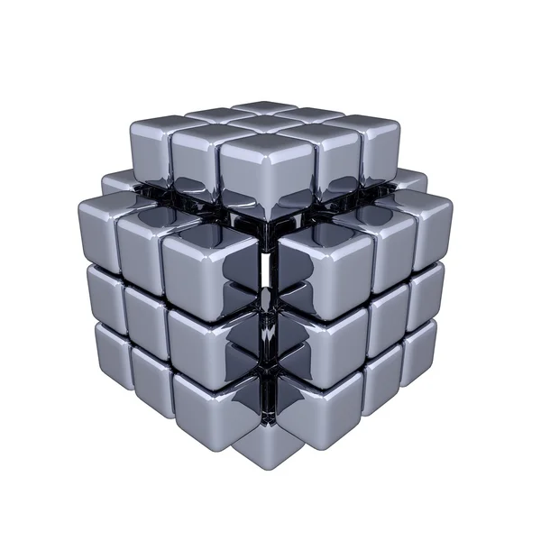 3D Cubes - Assembling — Stock Photo, Image