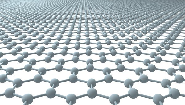 Графен - регулярный шестиугольный узор

