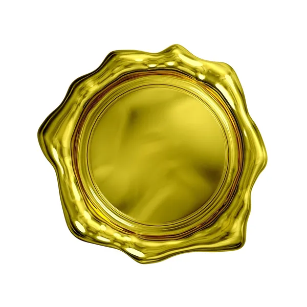 Gold Seal - Isolated — Stock Photo, Image