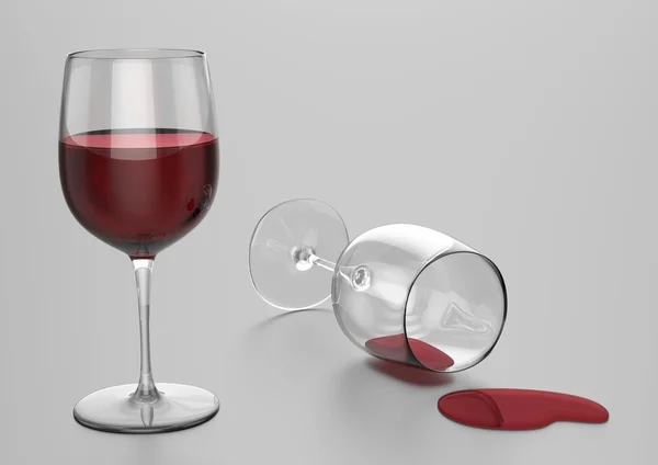 Verres à vin rouge — Photo