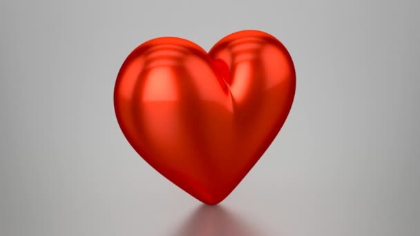 Corazón rojo 3D - Animación (Loopable ) — Vídeos de Stock