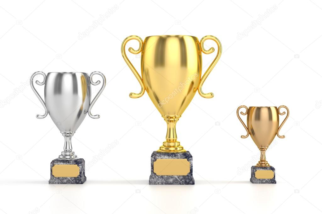 Gold, Silver and Bronze Cups