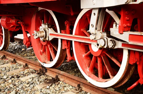 Steam engine wheels — Stock Photo, Image