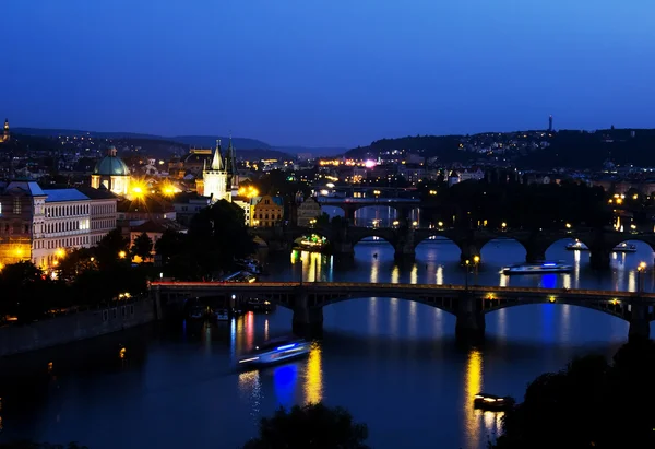 Pontes sobre o rio Vltava — Fotografia de Stock