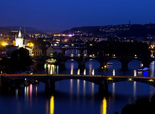 Pontes sobre o rio Vltava — Fotografia de Stock