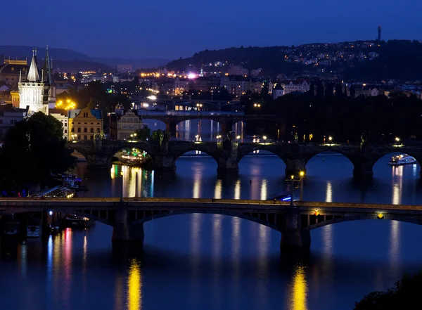 Pontes sobre o rio Vltava — Fotografia de Stock