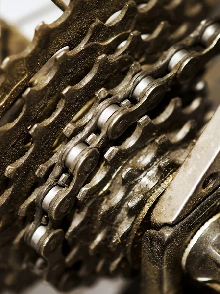 Rear bike wheel. — Stock Photo, Image