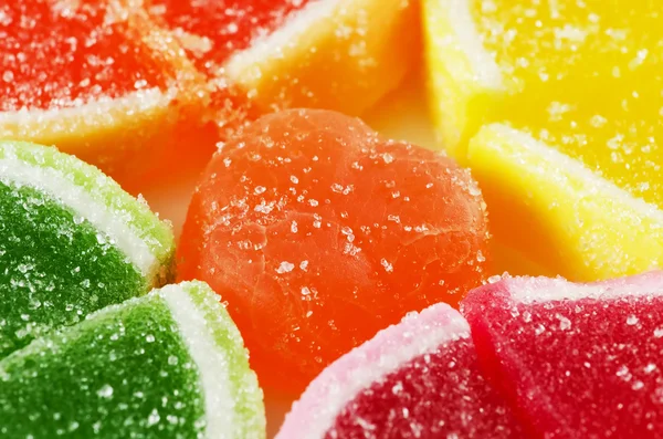 Jelly fruits candies. — Stock Photo, Image