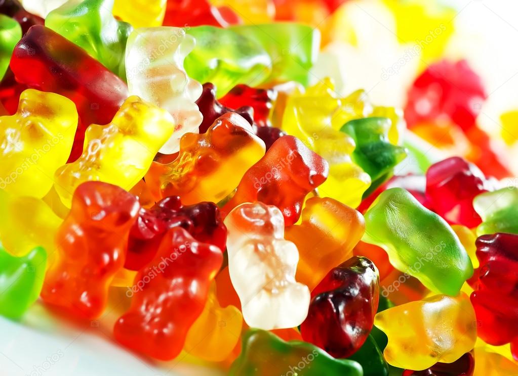 Jelly gummy bears.
