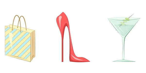 Vektor kadın şeyler