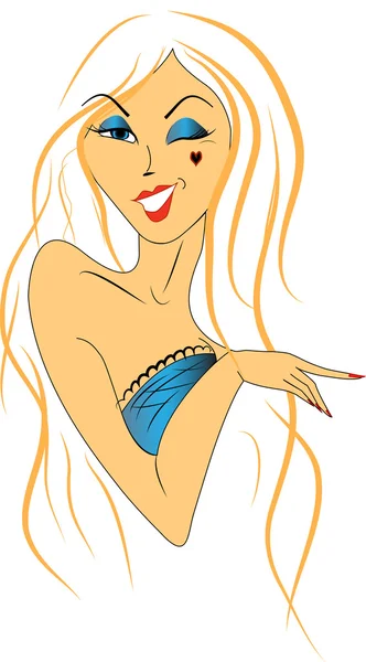 seksi kırpışan sarışın kız