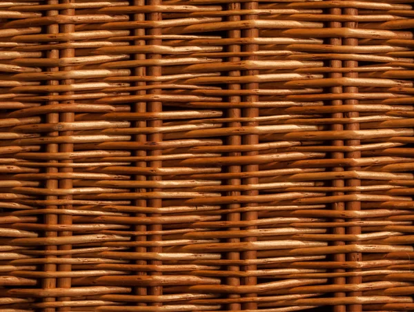 茶色のバスケット織りのパターン — ストック写真