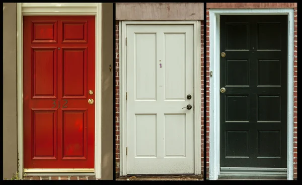 Conjunto de puertas de tres —  Fotos de Stock