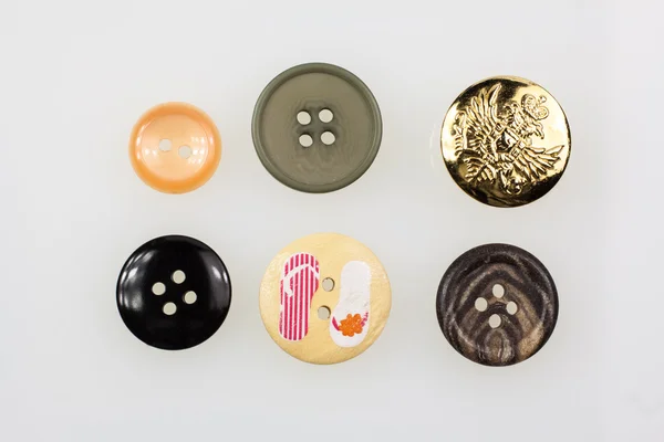 Seleção de botão isolado no fundo branco — Fotografia de Stock