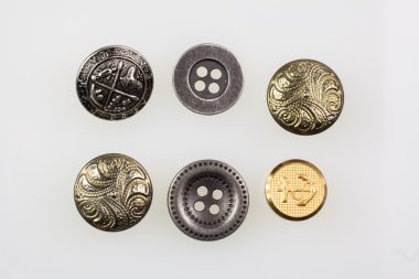 Beyaz arka plan üzerinde izole düğme seçimi