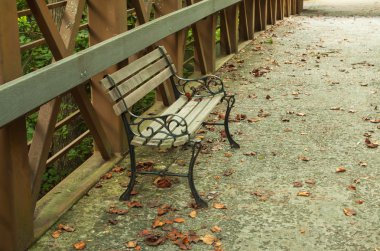 Yaz aylarında Park bankında