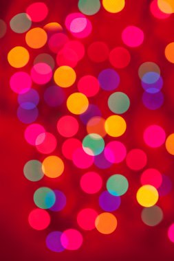 çok renkli Noel ışık bokeh arka planı