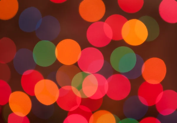 Multi color Christmas light bokeh background — Stock Photo, Image