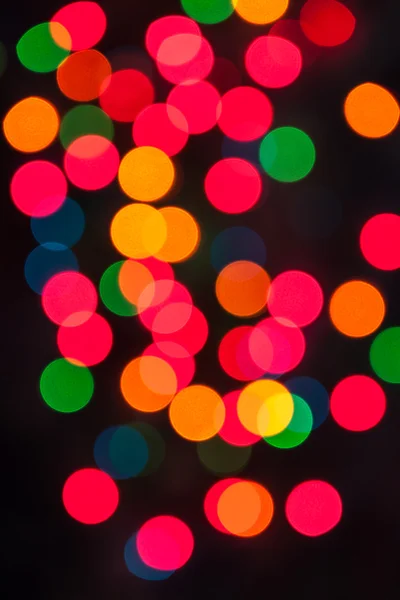 Multi color Christmas light bokeh background — Stock Photo, Image