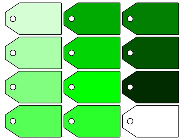 Tagguppsättning etikett illustration — Stockfoto